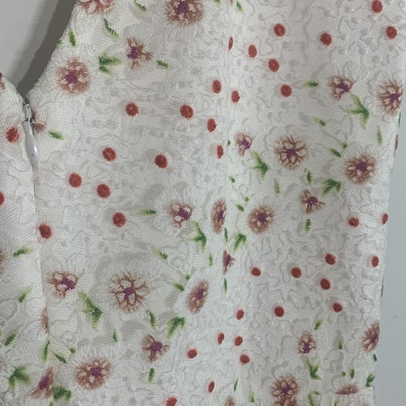 Sunny Embroidered Floral Tie Shoulder maxi Gown DRESS THE POPULATION new w tag - Picture 8 of 10